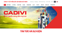 Desktop Screenshot of cadivi-vn.com