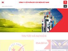 Tablet Screenshot of cadivi-vn.com